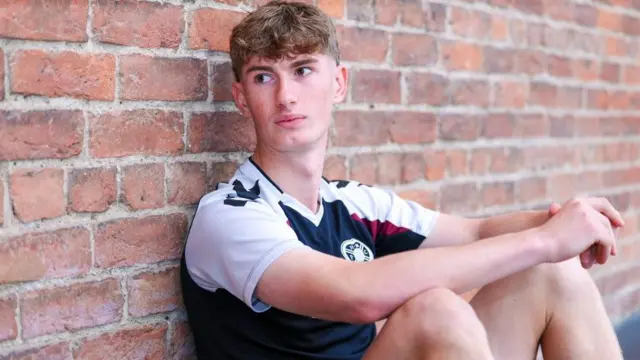 Hearts striker James Wilson