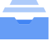 Icon showing blue file folders