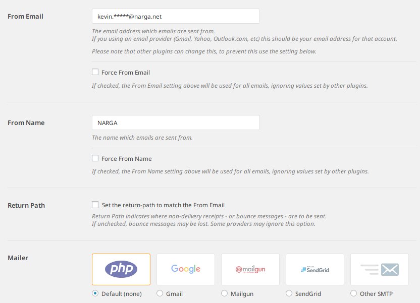 WP Mail SMTP settings